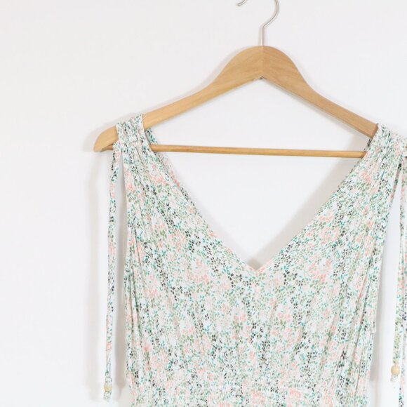 *DEX Green and Pink Floral Maxi Dress - Picture 4 of 8